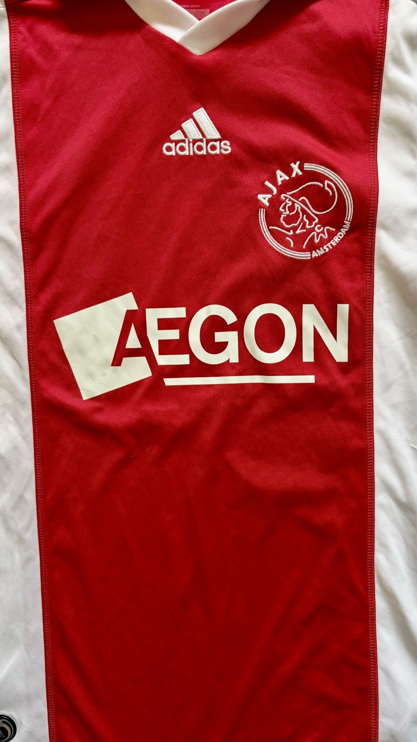 AFC Ajax 2009/2010 Home Shirt Club Crest Detail