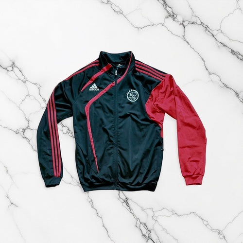 AFC Ajax 2009/2010 Track Jacket Front View Adidas Football Jersey Size L