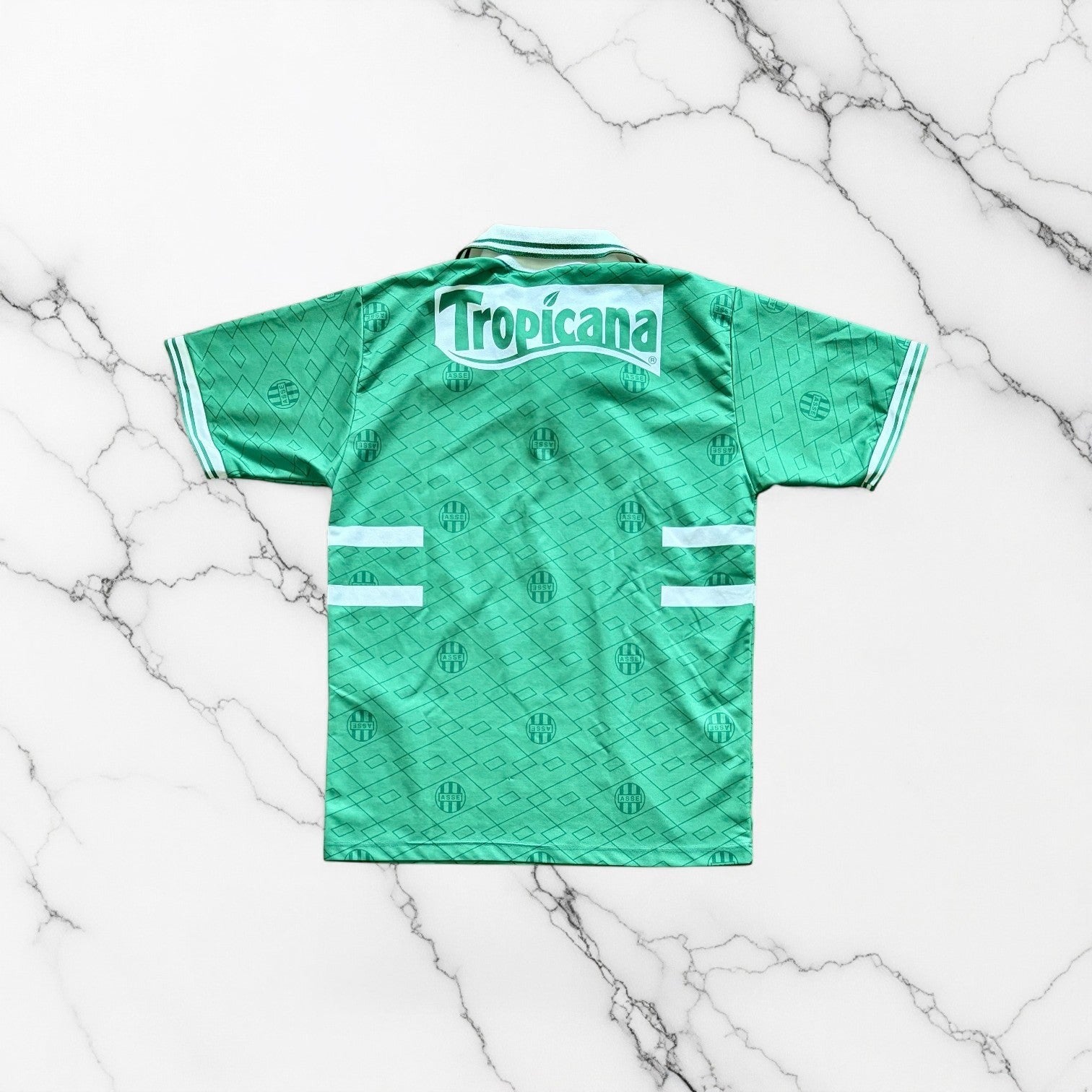 AS Saint Etienne 1995/1997 Home Shirt Back View Lotto Football Jersey Size S