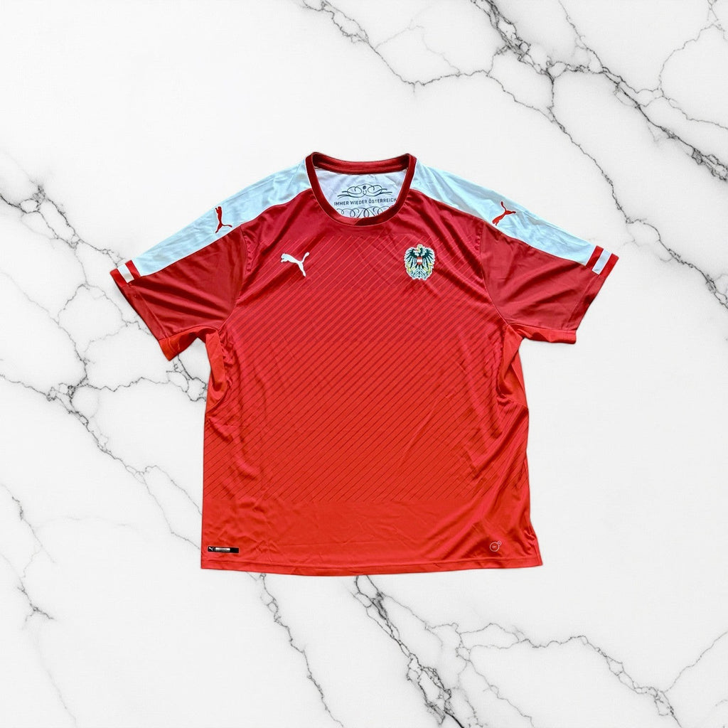 Austria 2016/2017 Home Shirt Front View Puma Football Jersey Size S