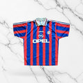 FC Bayern Munchen 1996/1997 Home Shirt Front View Adidas Football Jersey Size L