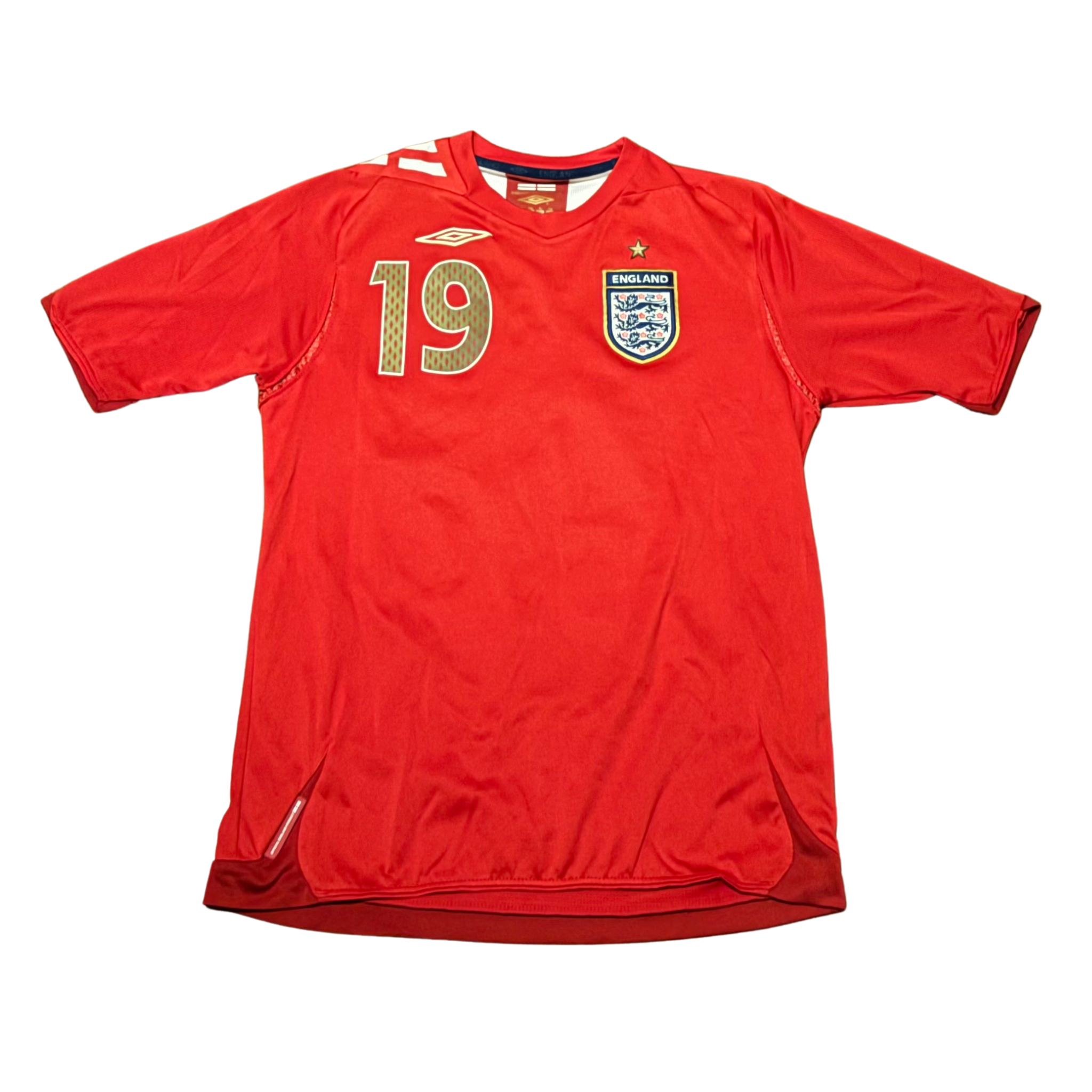 2006 England Away Shirt Lennon #19 - 7/10 - (M.KIDS)