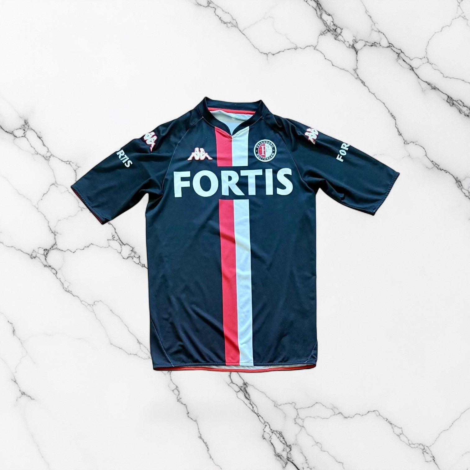 Feyenoord 2007/2008 Away Shirt Front View Kappa Football Jersey Size M