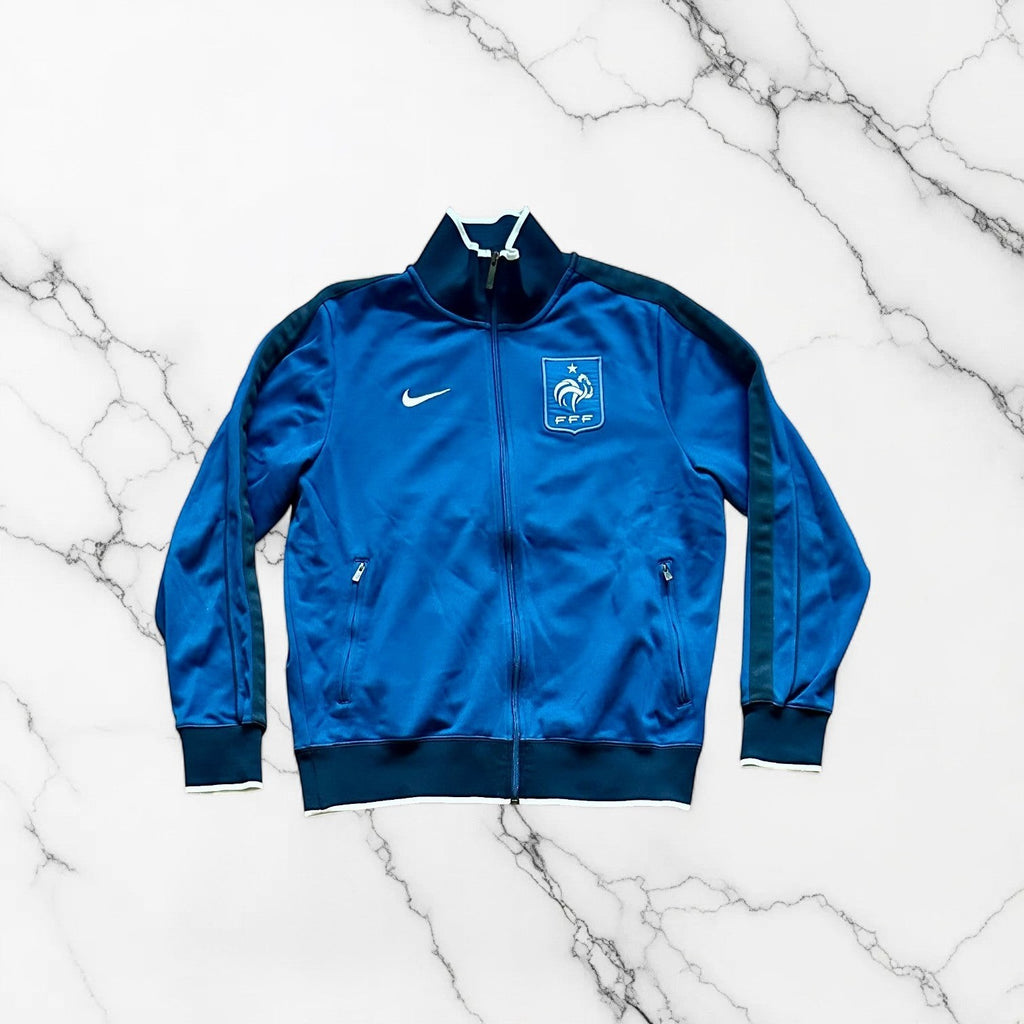 France 2011/12 Track Jacket Front View Nike Football Jersey Size L