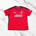 Manchester United FC 2023/24 Home Shirt Front View Adidas Football Jersey Size XXL