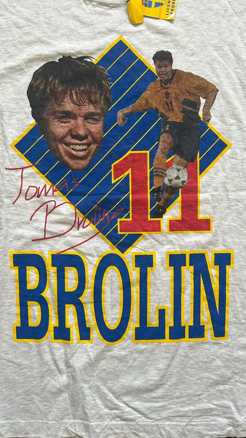 NEH Brolin 90 Crest Detail Shirt Football Size L