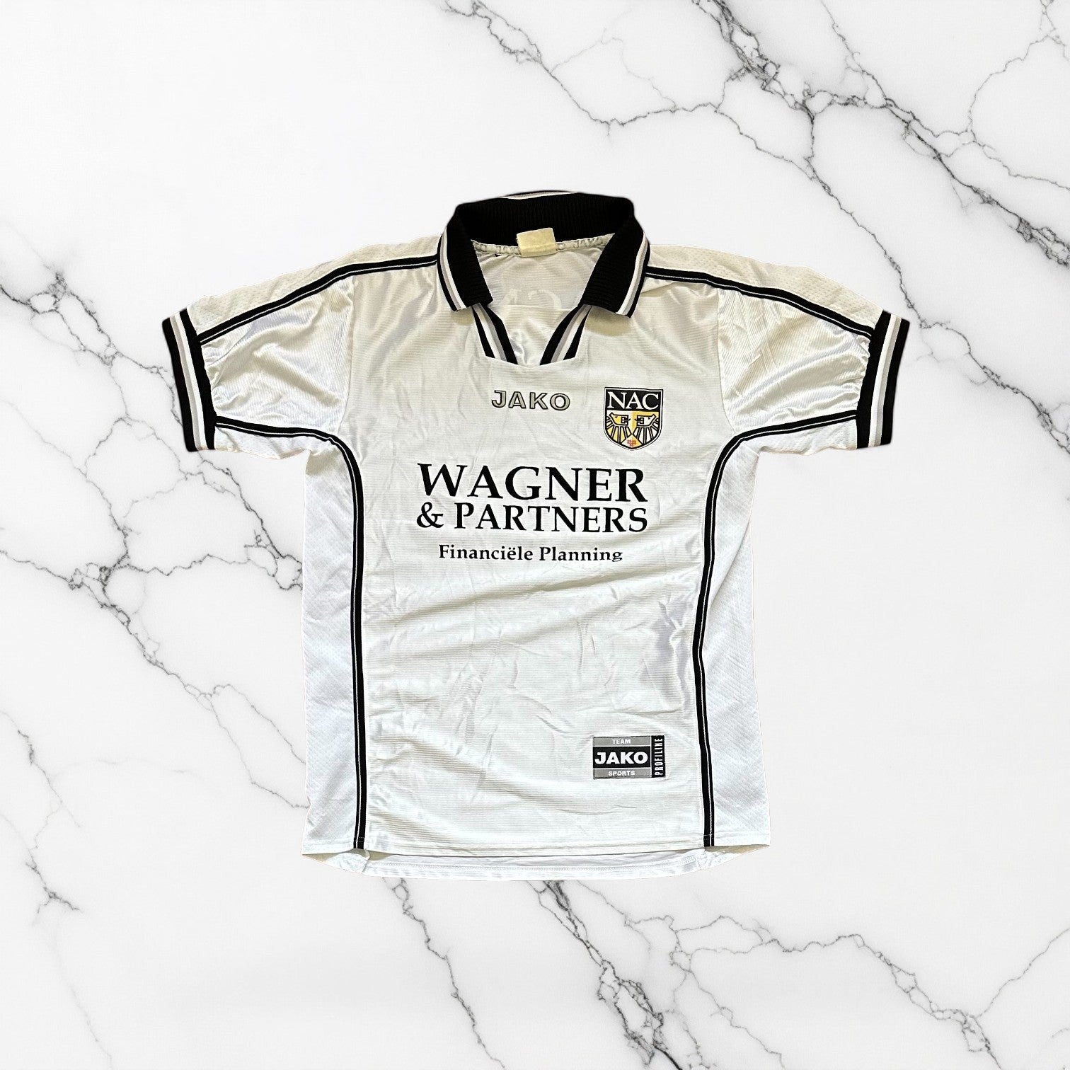 NAC Breda 2001/2002 Away Shirt Front View Jako Football Jersey Size S