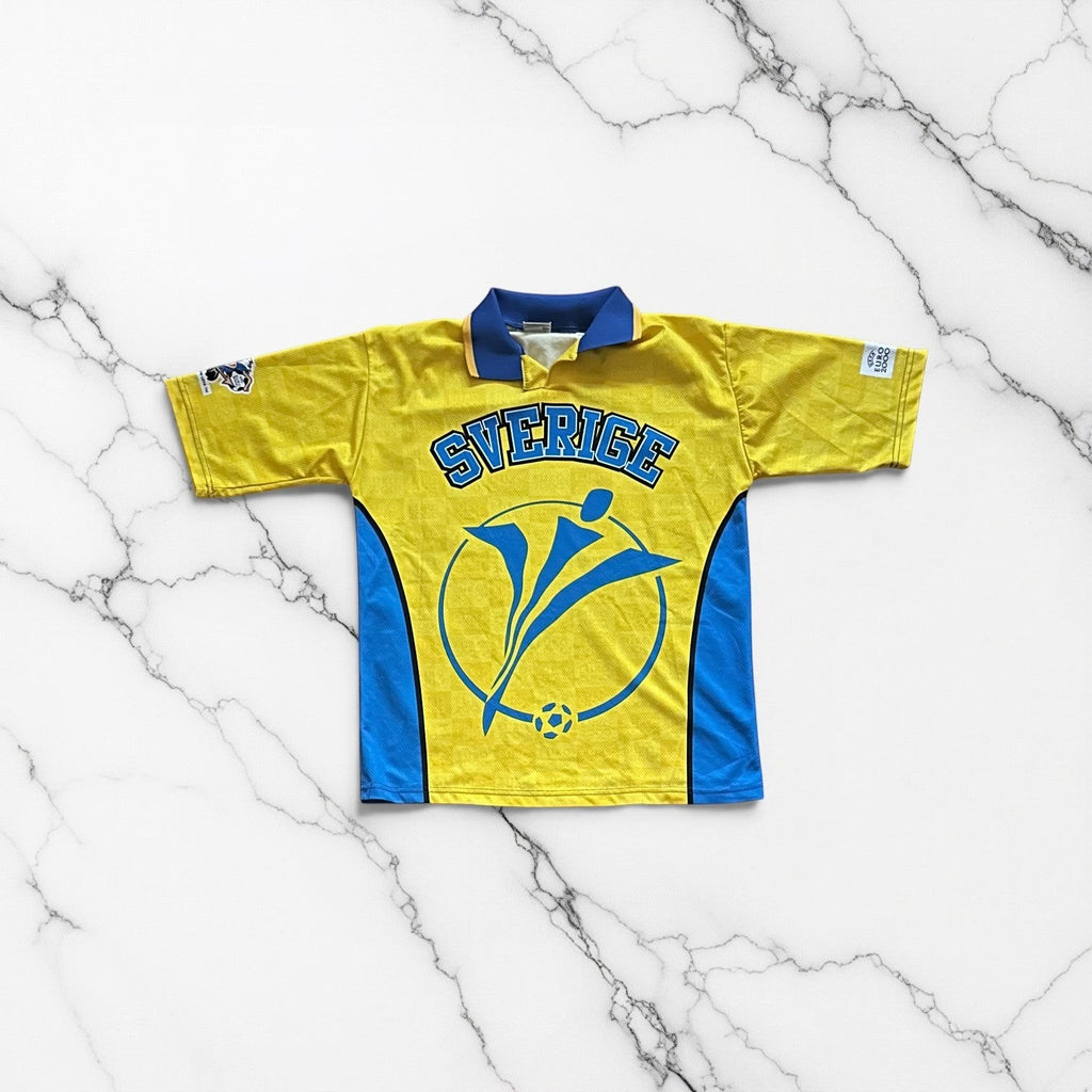Sweden Euro 2000 Shirt Front View Uefa Football Jersey Size L