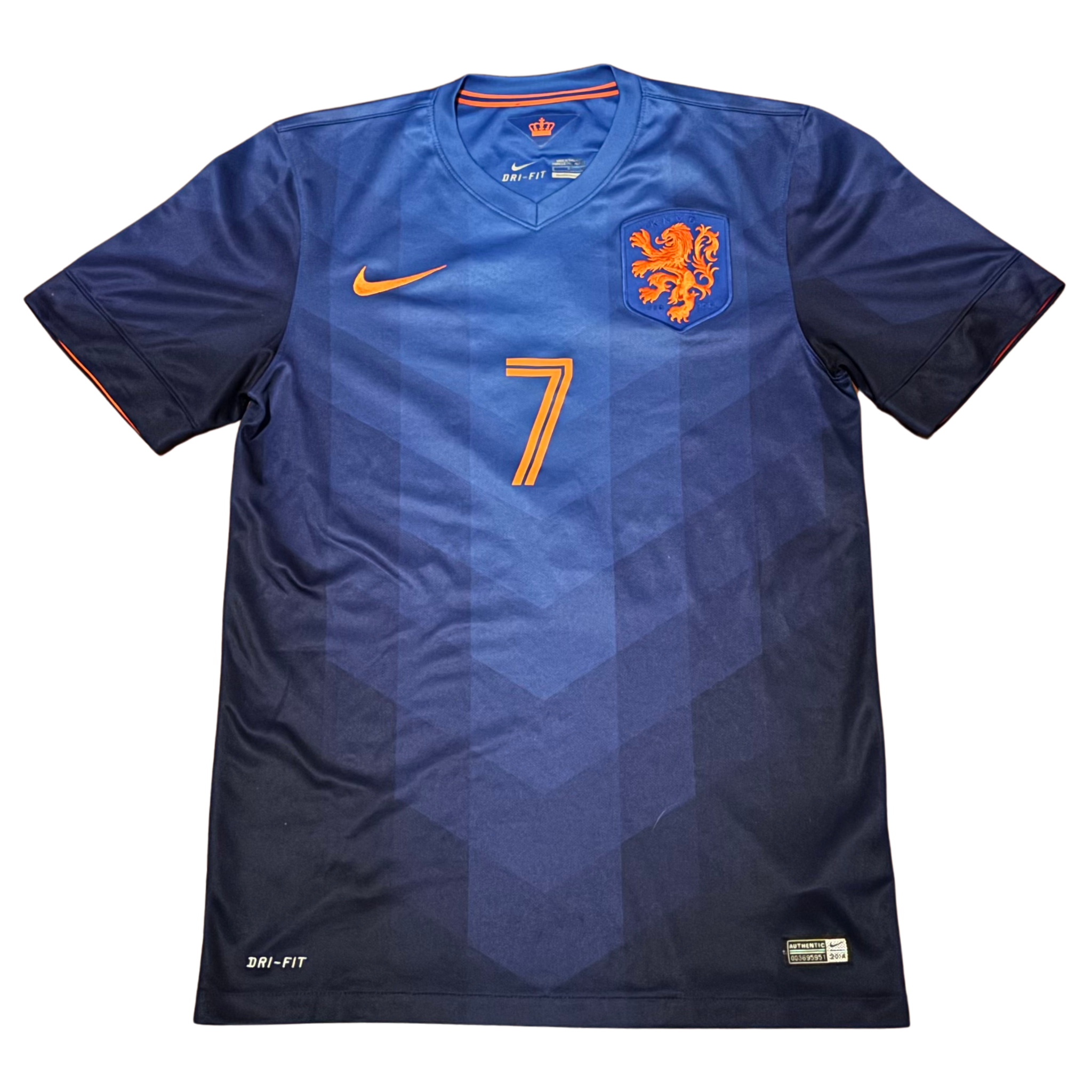 2014 Netherlands Away Shirt Schouten #7 - 10/10 - (S)