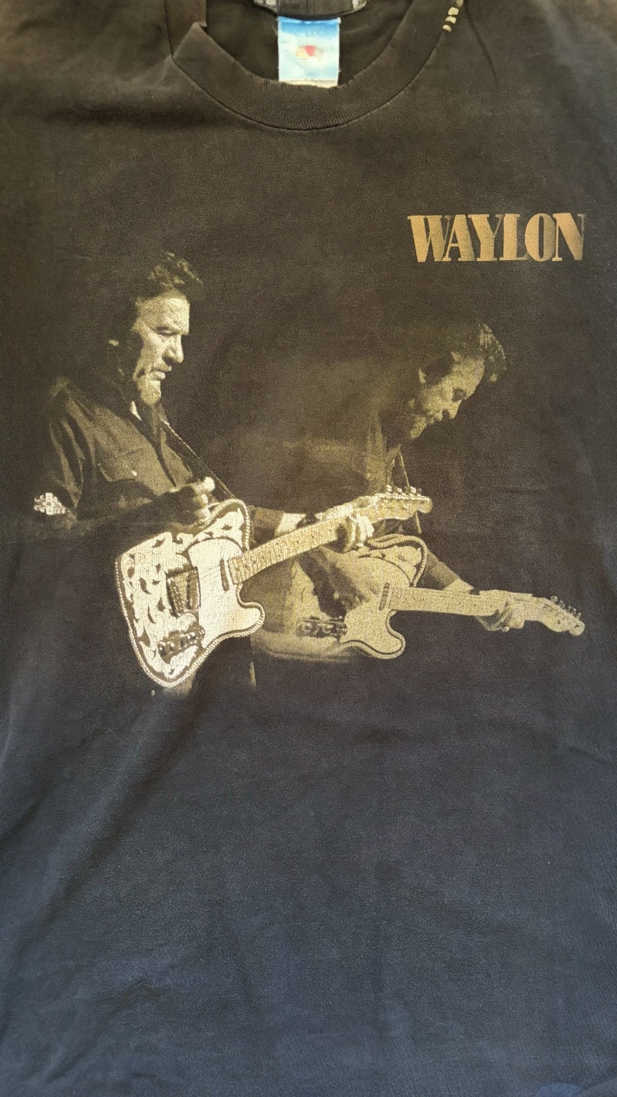 Fruit of the Loom  ''Waylon Jennings'' 1990 Shirt (XL) (7/10)